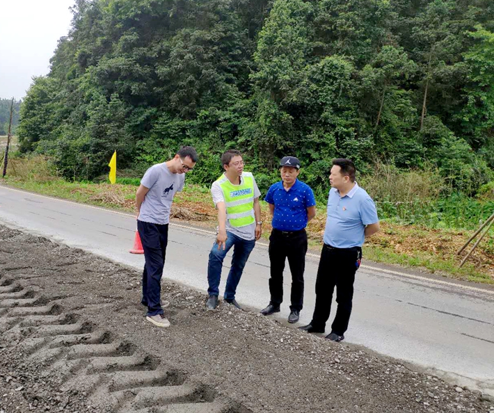 業(yè)主單位領導一行蒞臨株洲縣S333大修工程項目進行技術交流